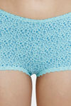 Zivame Low Rise Full Coverage Boyshorts - Gardenprint Aruba Blue — thumbnail 4